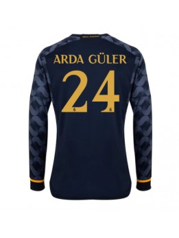 Real Madrid Arda Guler #24 Replika Borta Kläder 2023-24 Långärmad